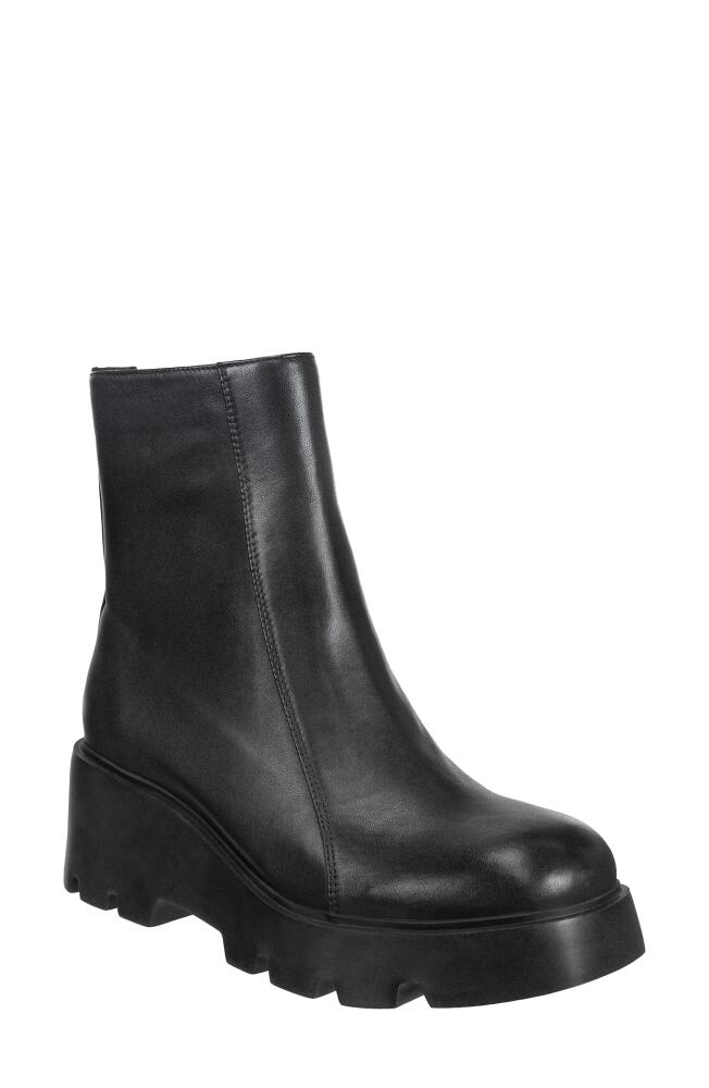 Naked Feet Xenus Lug Bootie in Black Leather Cover