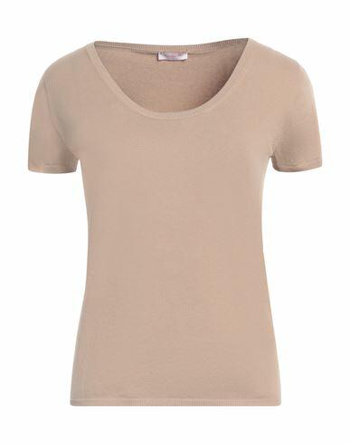 Rossopuro Woman Sweater Camel Cotton, Polyester Cover