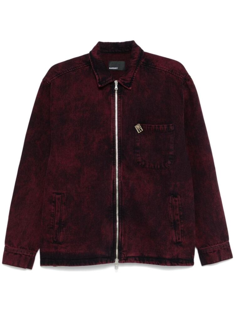 RASSVET denim shirt - Red Cover