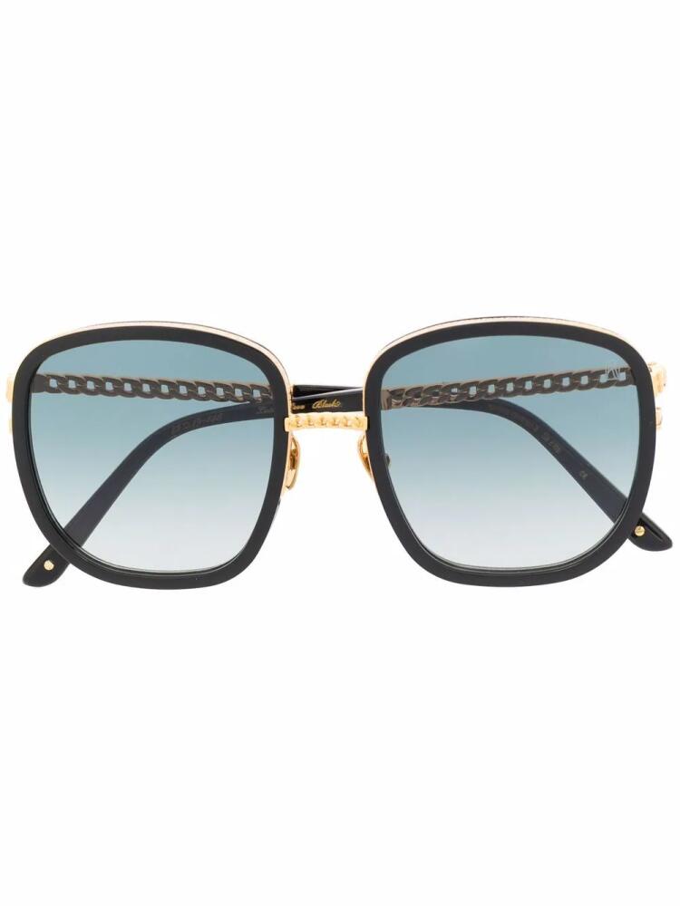 Anna Karin Karlsson square-frame gradient sunglasses - Black Cover