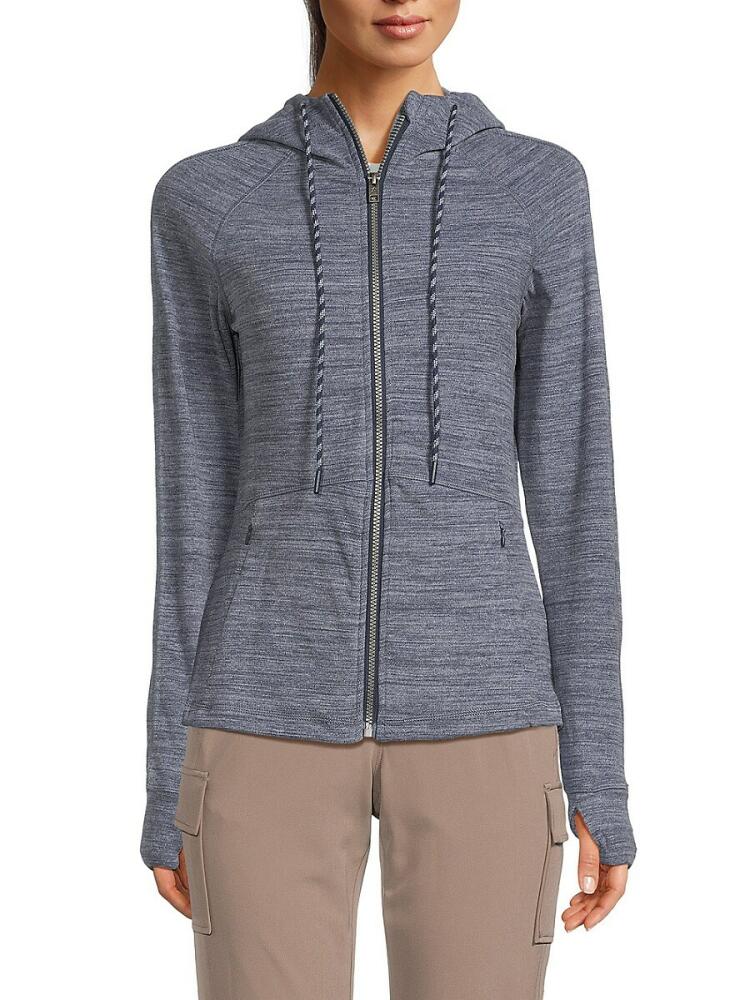 Avalanche Women's Heathered Zip Hoodie - Sandhe Cover