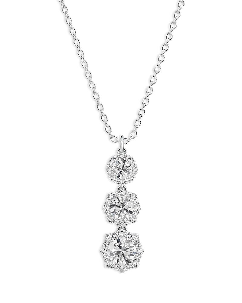 De Beers Forevermark Diamond Floral Halo Pendant Necklace in 18K White Gold, 1.20 ct. t. w. - Exclusive Cover