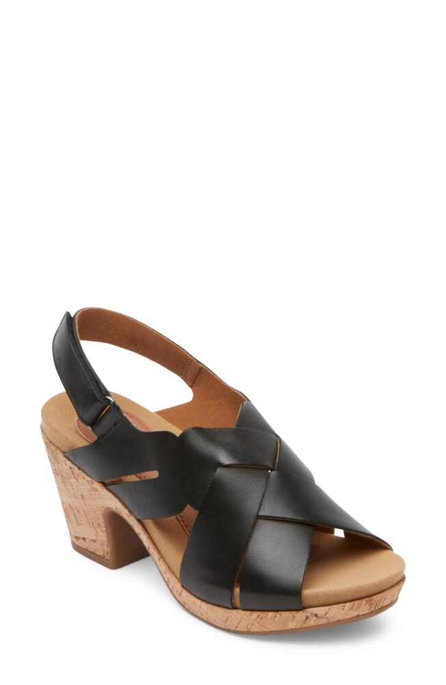 Rockport Cobb Hill Alleah Slingback Sandal in Black Cover