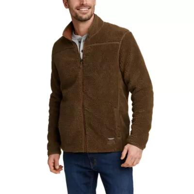 Eddie Bauer Men's Curly Fleece Full-Zip Mock Cover