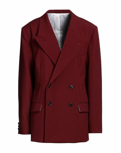 Quira Woman Blazer Burgundy Wool Cover