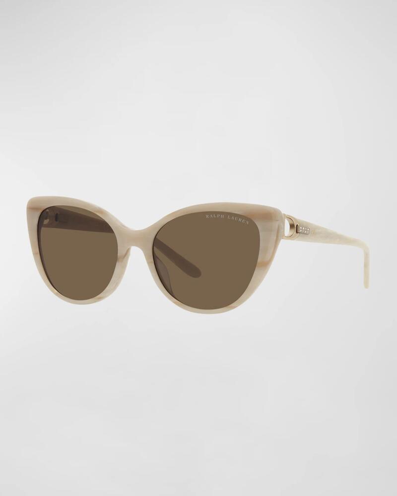 Lauren Ralph Lauren Crystal-Embellished Acetate Cat-Eye Sunglasses Cover