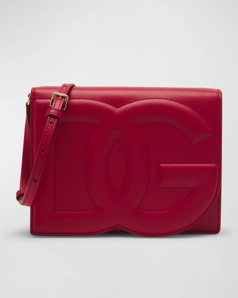 Dolce & Gabbana DG Logo Flap Leather Shoulder Bag Cover