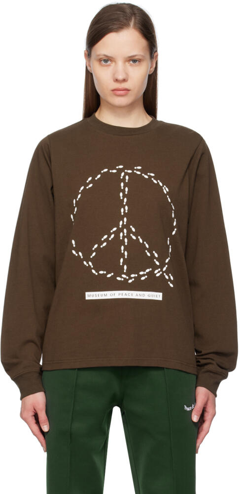 Museum of Peace & Quiet Brown Peaceful Path Long Sleeve T-Shirt Cover