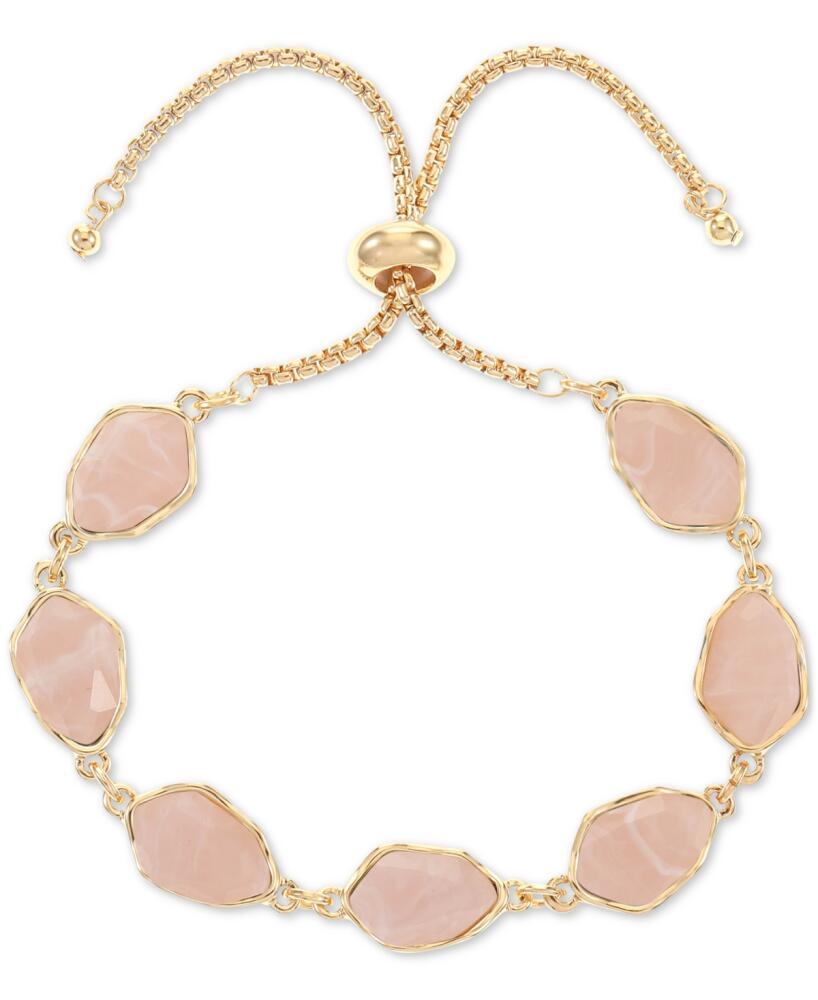 Style & Co Colored Stone Slider Bracelet, Created for Macy's - Dusty Pink Cover