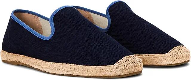 Soludos Smoking Slipper Espadrille (Dark Navy / Blue) Men's Slip on Shoes Cover