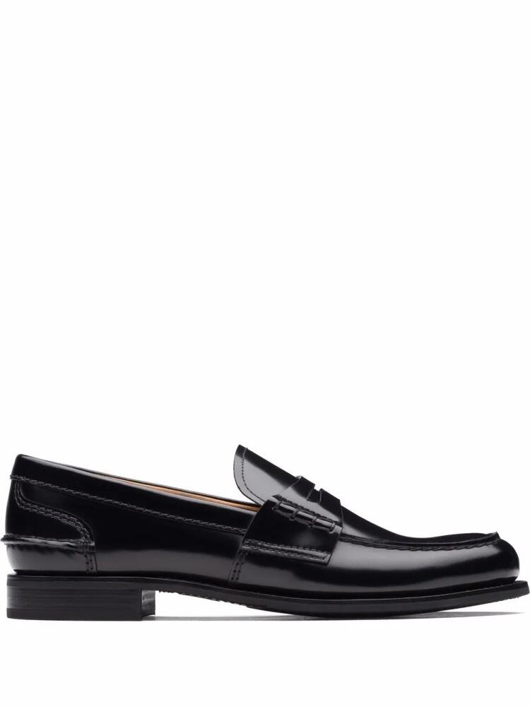 Church's Pembrey W 5 polished fumè loafers - Black Cover