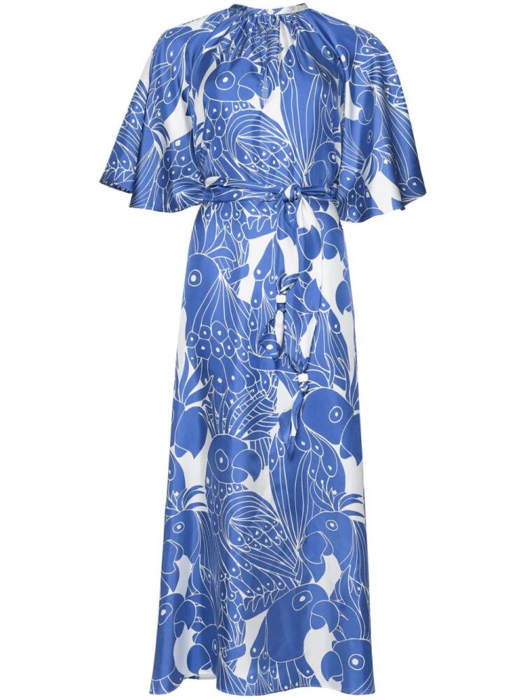 ERES Enrico graphic-print maxi dress - Blue Cover