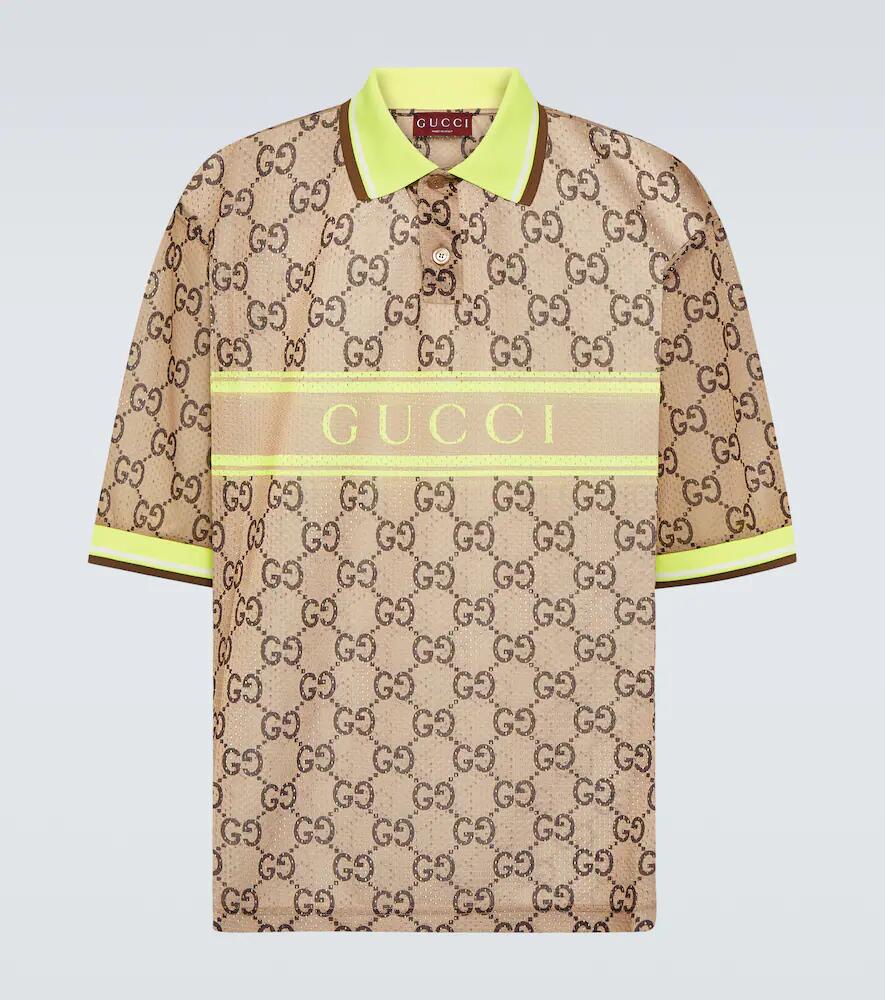 Gucci GG printed mesh polo shirt Cover