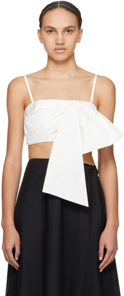 MSGM White Bow Tank Top Cover