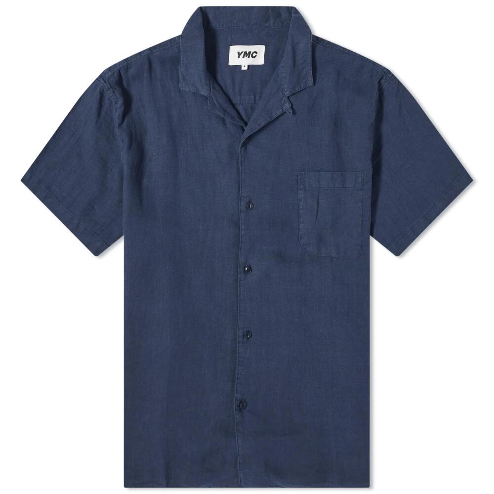 YMC Men's Malick Vacation Shirt in Navy Cover