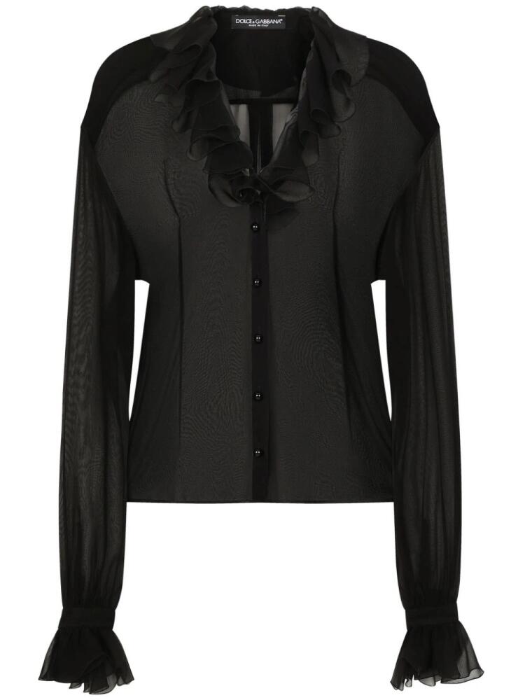 Dolce & Gabbana chiffon blouse - Black Cover