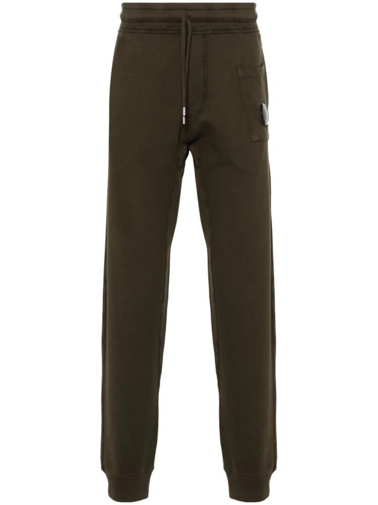 C.P. Company Lens-detail jersey trousers - Green Cover