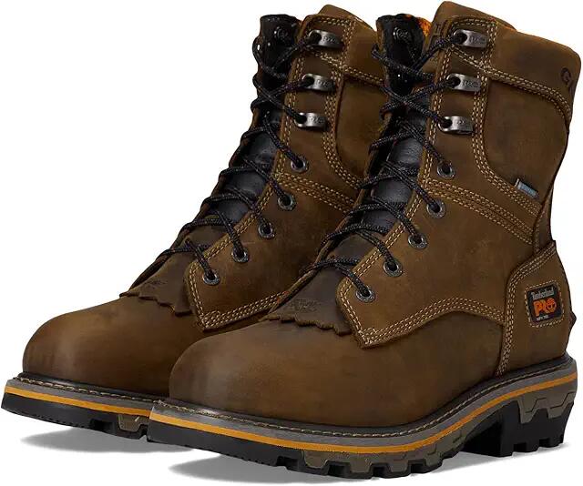 Timberland PRO Boondock HD Logger 8 Soft Toe Waterproof (Brown Earth Bandit) Men's Shoes Cover