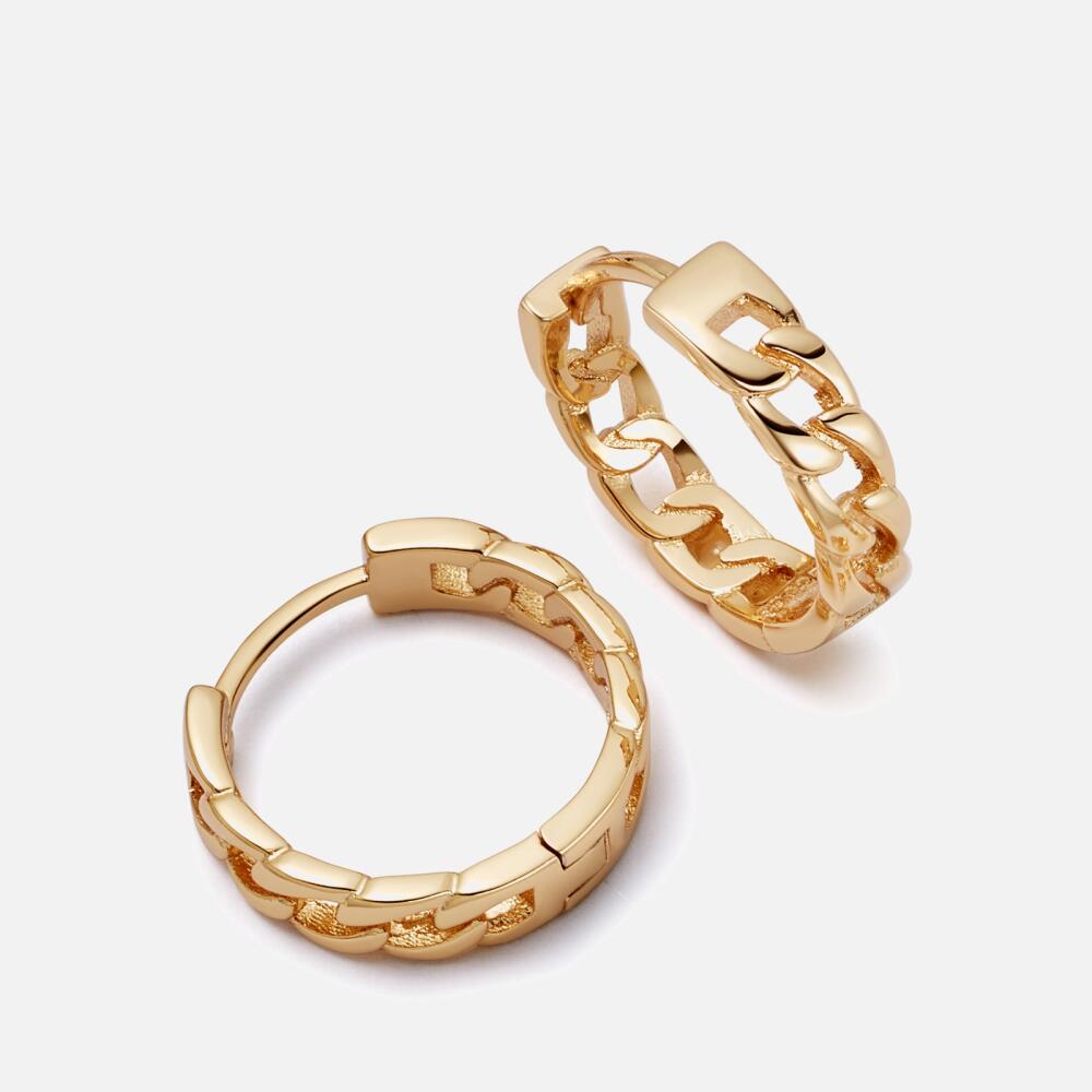 Daisy London X Polly Sayer Chain Gold-Plated Hoop Earrings Cover