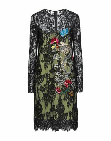 Ermanno Scervino Woman Midi dress Black Cotton, Polyamide, Elastane, Viscose, Silk Cover