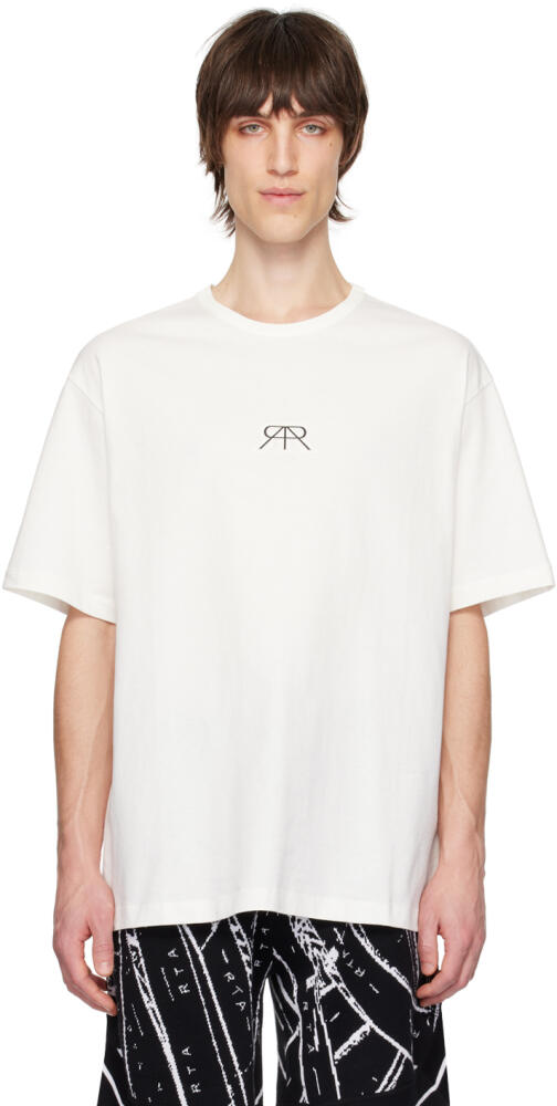 RTA White Embossed T-Shirt Cover