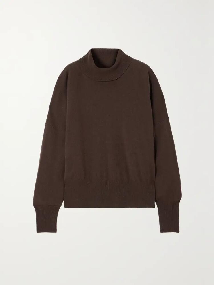 TOTEME - Cashmere Turtleneck Sweater - Brown Cover