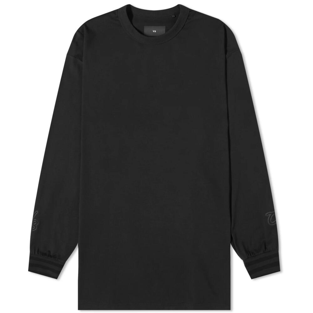 Y-3 Men's Gfx Long Sleeve T-Shirt in Black Cover