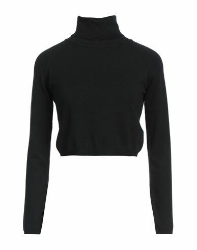 Take-two Woman Turtleneck Black Viscose, Polyester, Nylon Cover