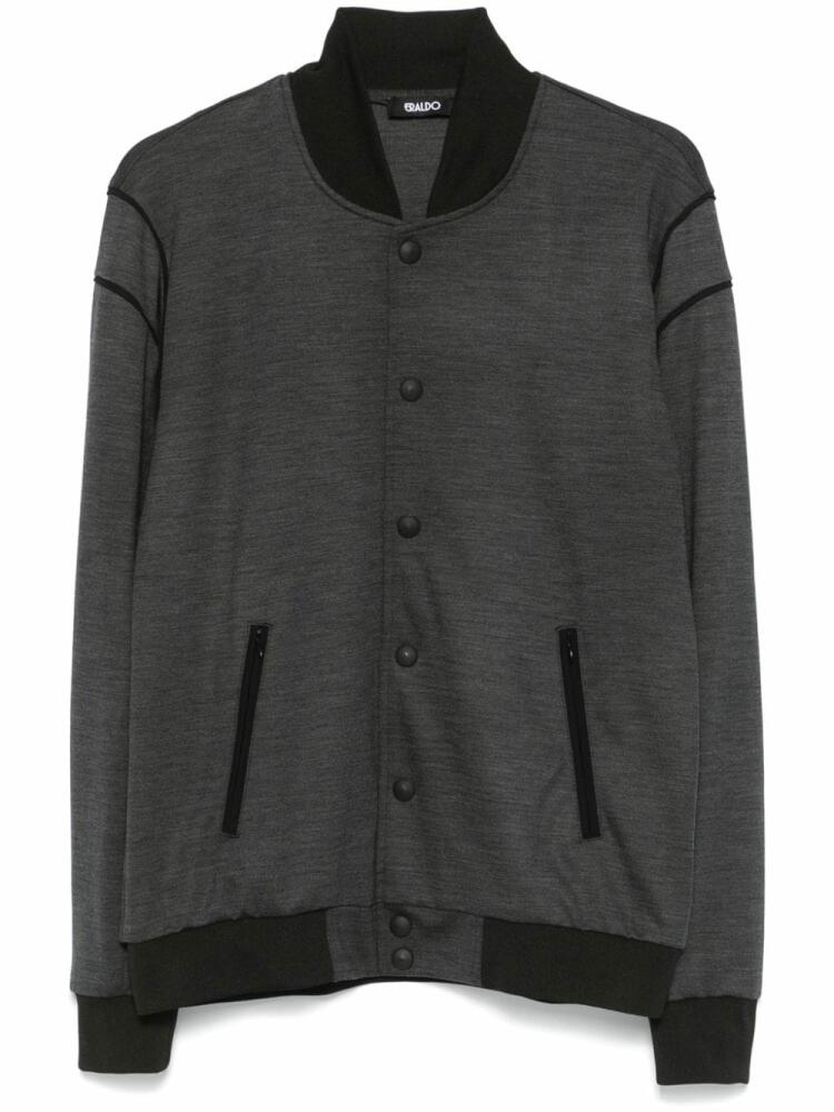 ERALDO merino-wool bomber jacket - Grey Cover