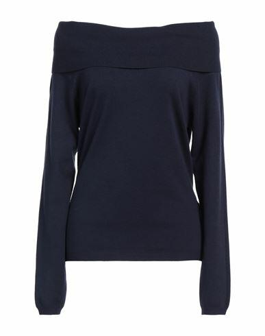 Take-two Woman Sweater Navy blue Viscose, Polyester, Nylon Cover