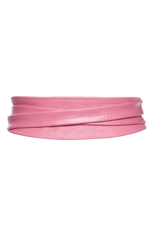 Ada Classic Wrap Belt in Python Fuchsia Combo Cover