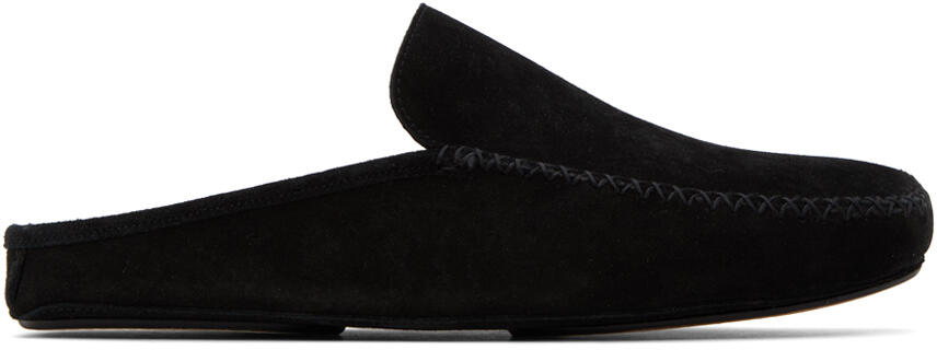 Manolo Blahnik Black Crawford Slippers Cover