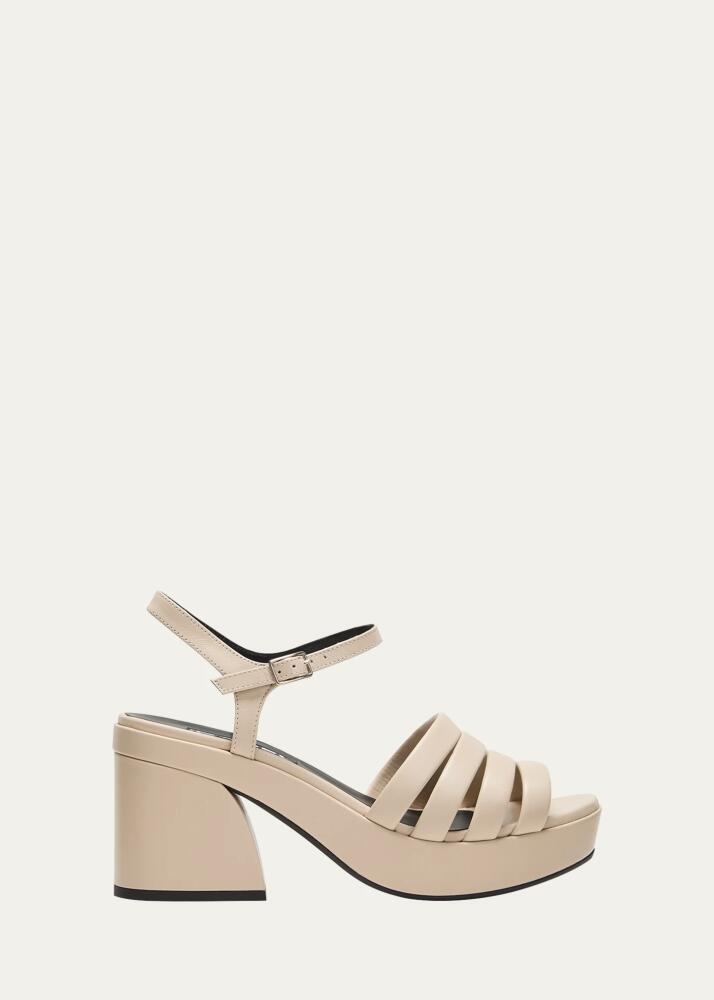 CAREL Baignade Platform Leather Sandals Cover