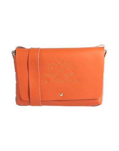 La Martina Woman Cross-body bag Rust Bovine leather Cover