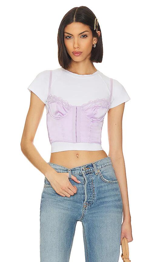 KAT THE LABEL Bowie Bustier in Lavender Cover