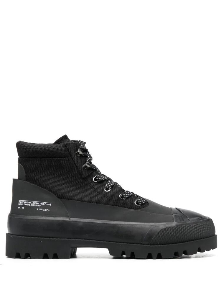 Diesel Hiko hybrid lace-up boots - Black Cover