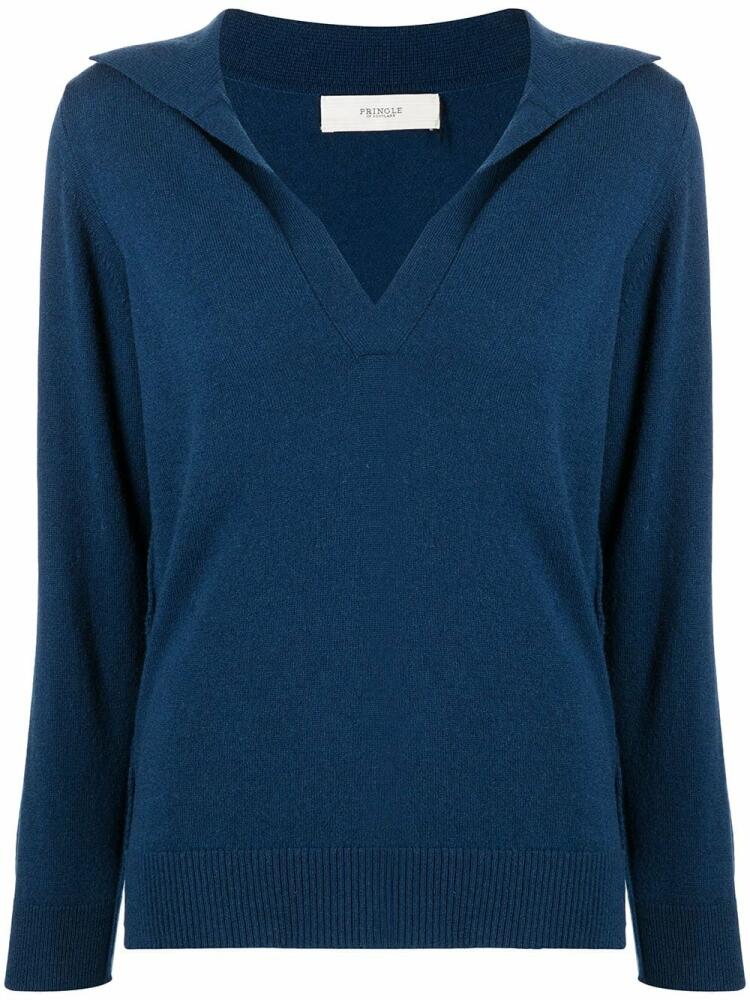 Pringle of Scotland Polo-style jumper - Blue Cover