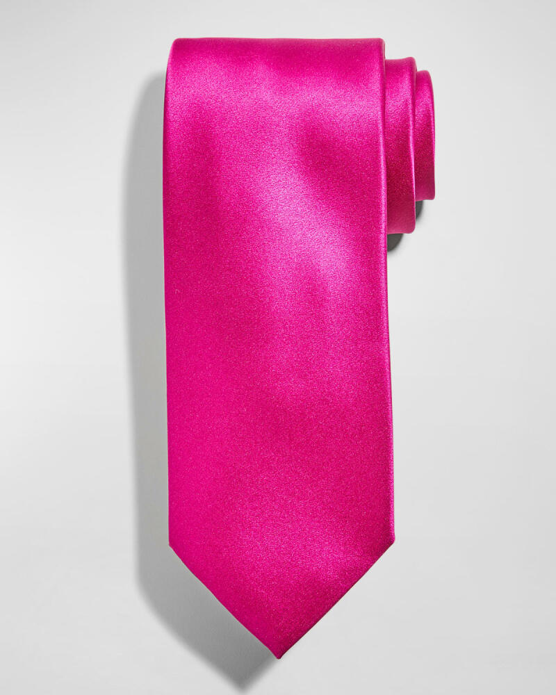 Stefano Ricci Solid Silk Satin Tie Cover