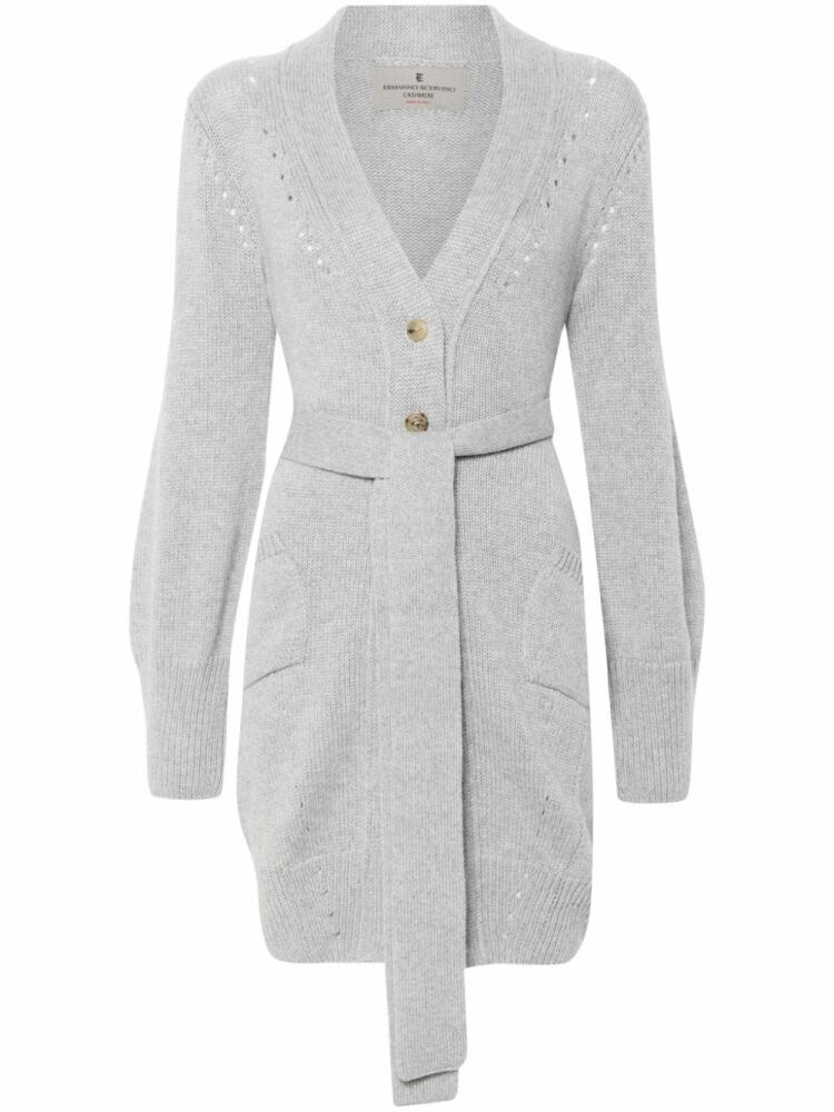 Ermanno Scervino belted cashmere cardigan - Grey Cover