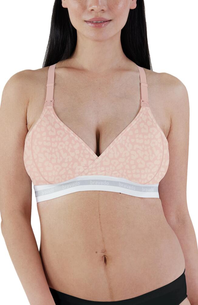 Bravado Designs Original Organic Cotton Blend Maternity/Nursing Bra in Pink Leopard Cover