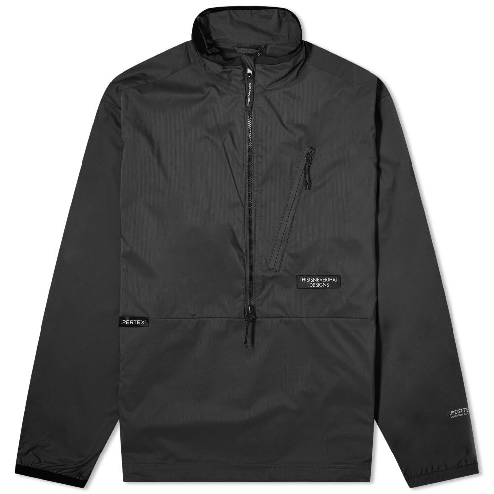 thisisneverthat Men's PERTEX QA Half Zip Pullover in Black Cover