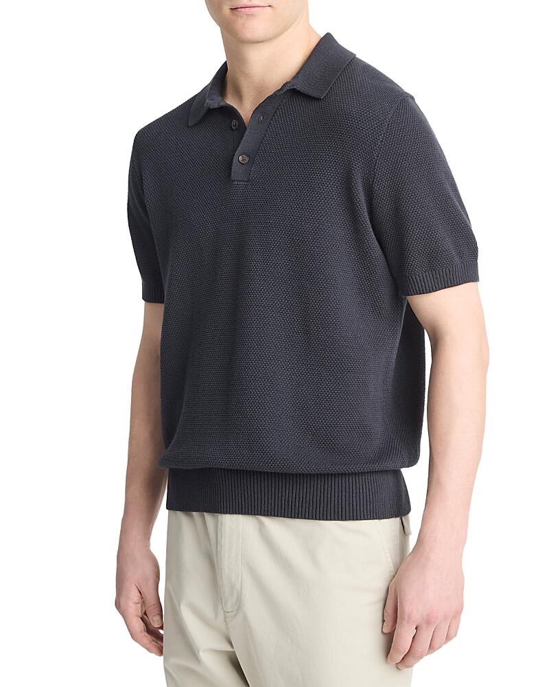 Vince Pique Short Sleeve Polo Shirt Cover