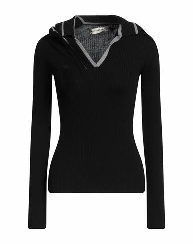 Y/project Woman Sweater Black Merino Wool Cover