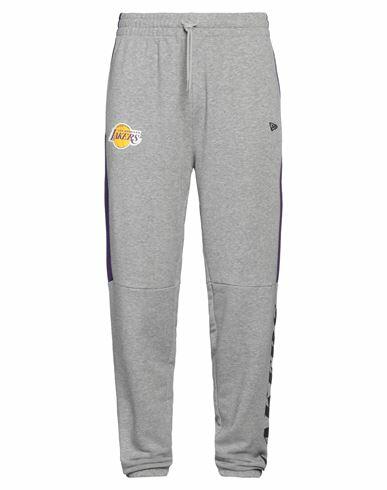 New Era Man Pants Grey Cotton, Polyester Cover