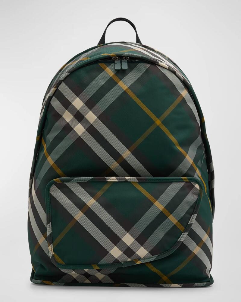 Burberry Men's Shield Check Backpack Cover