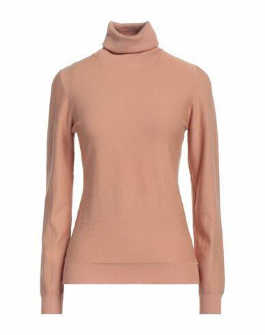 Take-two Woman Turtleneck Sand Viscose, Polyester, Nylon Cover