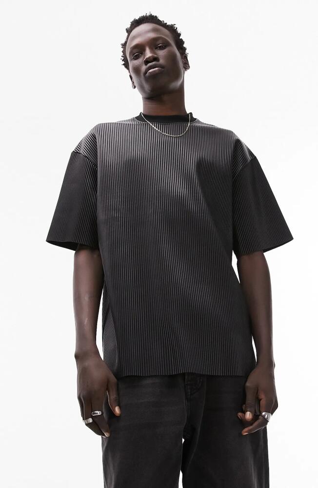 Topman Oversize Stripe T-Shirt in Black Cover