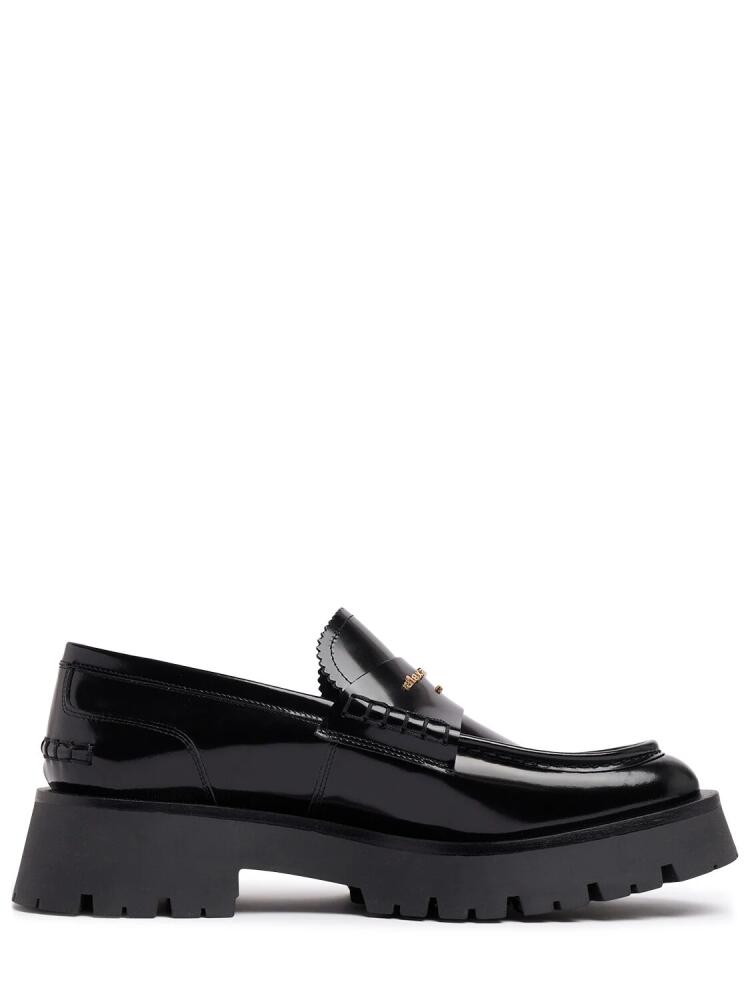 ALEXANDER WANG 45mm Carter Lug Patent Leather Loafers Cover