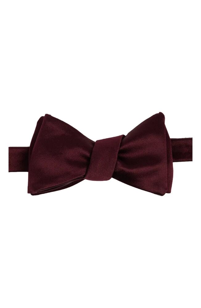 Brooklyn Brigade Solid Satin Bow Tie in Cabernet Cover