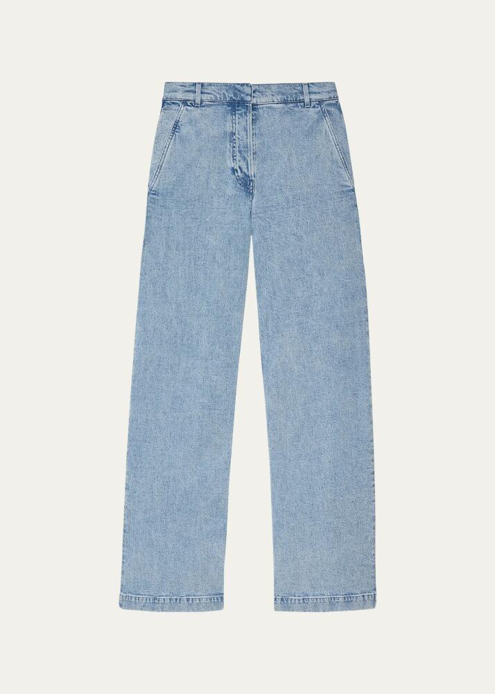 Another Tomorrow Carpenter Denim Wide-Leg Pants Cover